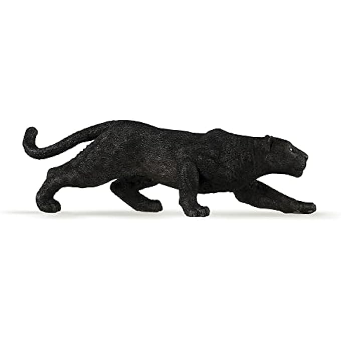 HAND-PAINTED - FIGURINE -WILD ANIMAL KINGDOM - BLACK PANTHER -50026 -COLLECTIBLE - FOR CHILDREN - SUITABLE FOR BOYS AND GIRLS- FROM 3 YEARS OLD - Image 1